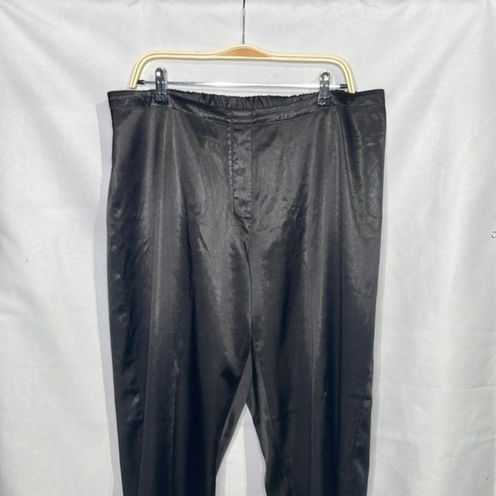 Lane Bryant black satin trousers - Picture 1 of 5